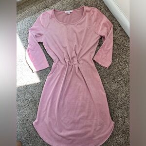 Pink Suede Dress